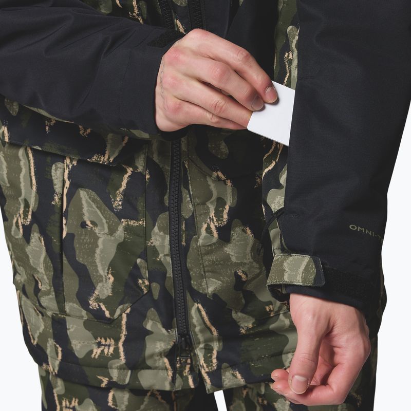 Men's snowboard jacket Columbia Coreshot Print greenscape treebark print/black 10