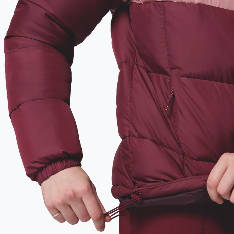 Women's insulated jacket Columbia Puffect II Colorblock rich wine/eraser pink/moonvista 7