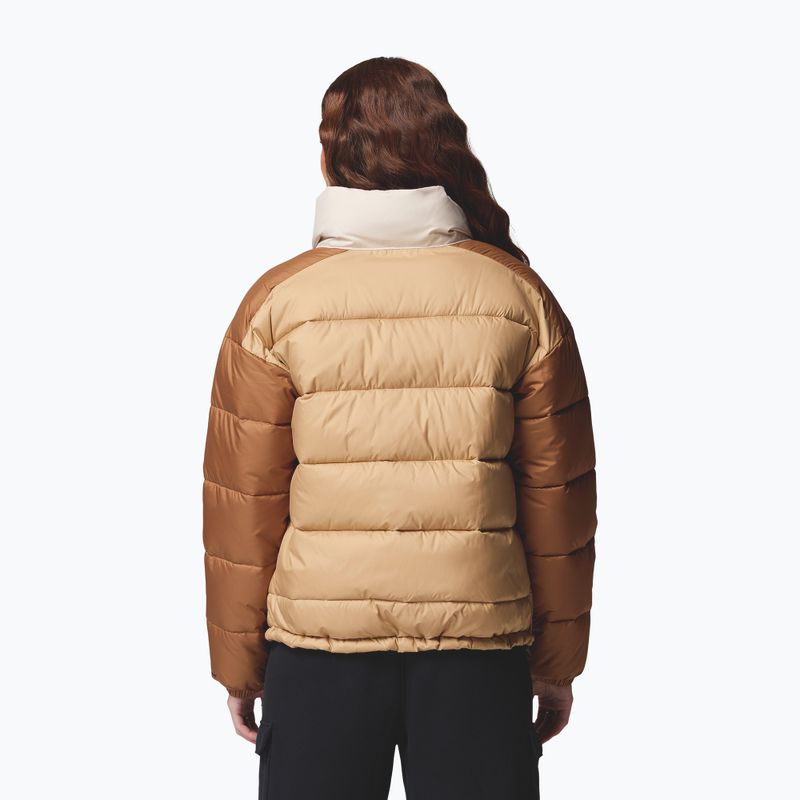 Women's insulated jacket Columbia Pike Lake canoe/camel brown/dark stone 3