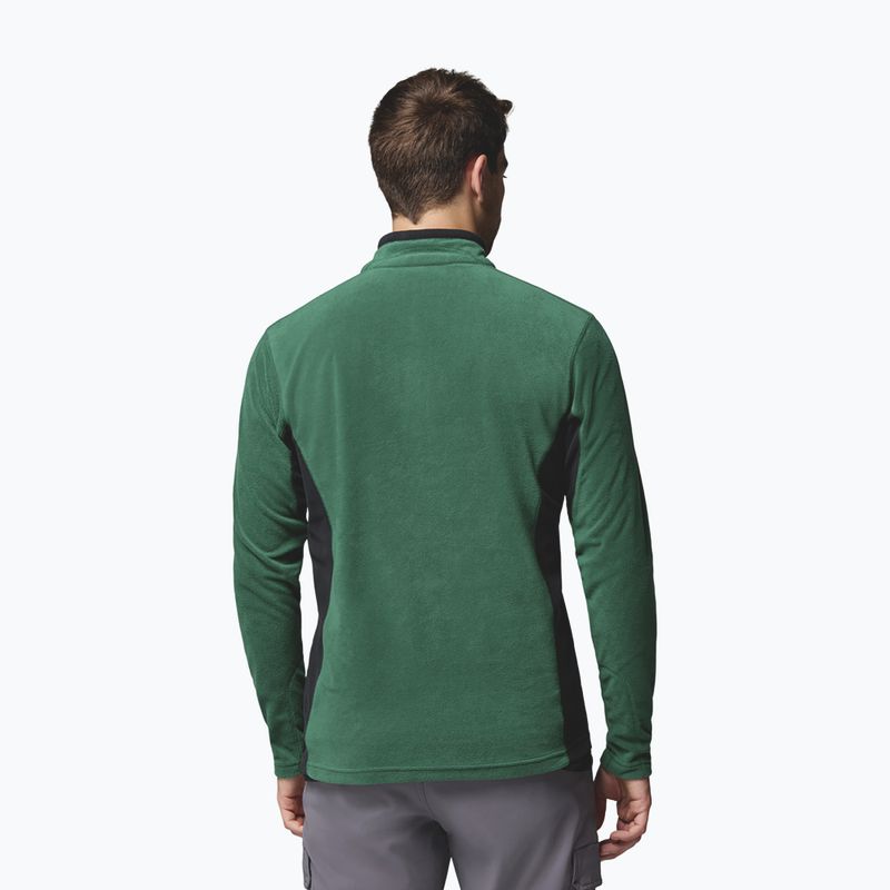 Men's fleece sweatshirt Columbia Klamath Range II HZ Rain Forest/Black 3