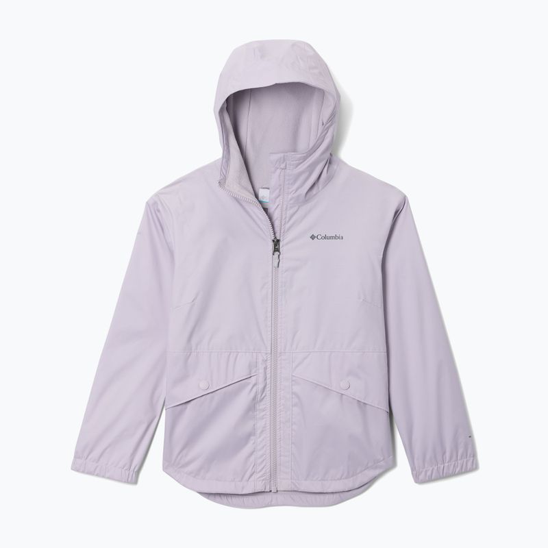 Children's rain jacket Columbia Rainy Trails II Fleece lavender pearl