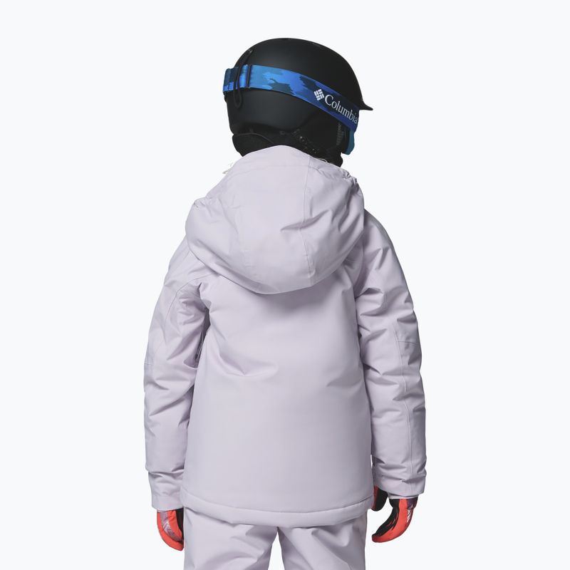 Children's ski jacket Columbia Holcomb Grove lavender pearl/shale purple 3
