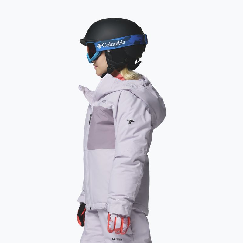 Children's ski jacket Columbia Holcomb Grove lavender pearl/shale purple 4