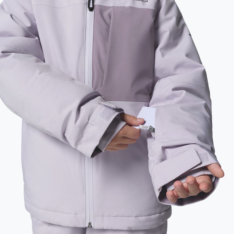 Children's ski jacket Columbia Holcomb Grove lavender pearl/shale purple 7