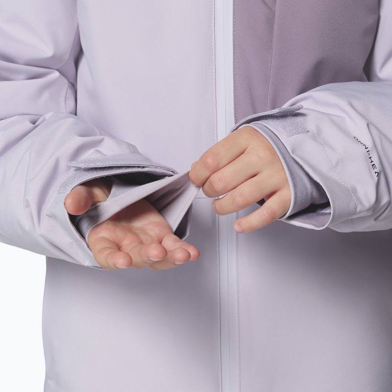 Children's ski jacket Columbia Holcomb Grove lavender pearl/shale purple 8