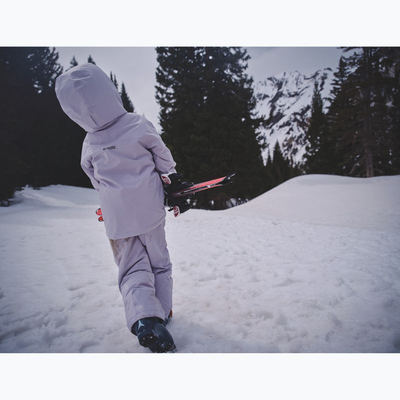Children's ski jacket Columbia Holcomb Grove lavender pearl/shale purple 14