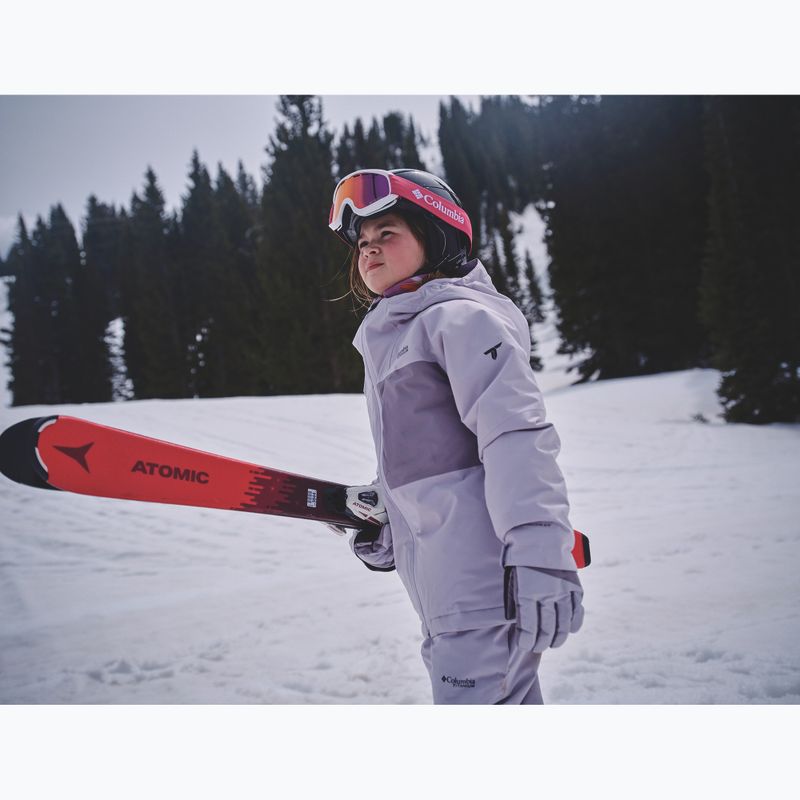 Children's ski jacket Columbia Holcomb Grove lavender pearl/shale purple 15
