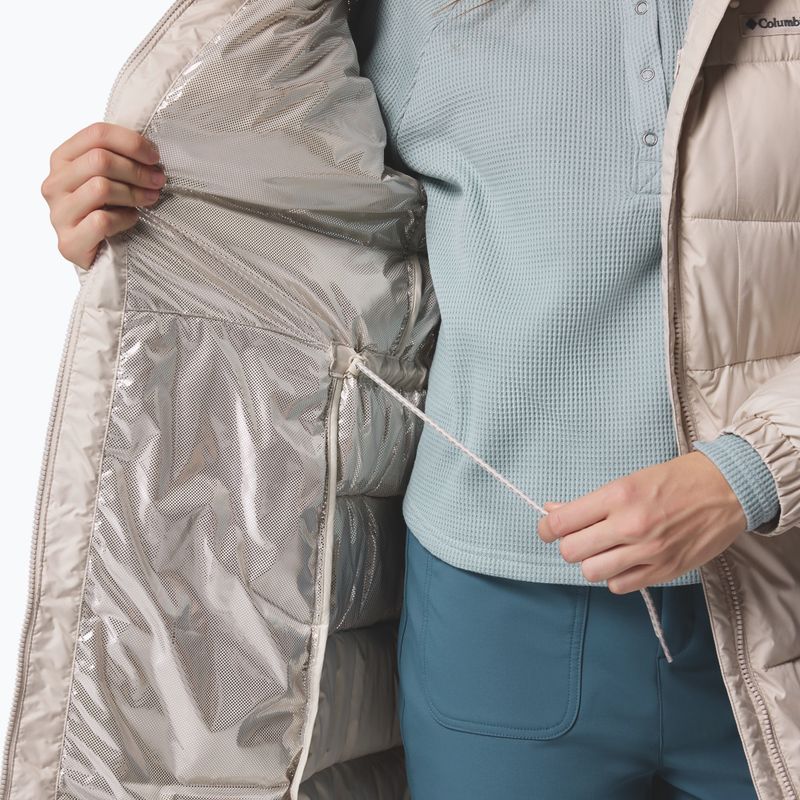 Women's insulated coat Columbia Pike Lake III Long dark stone 10