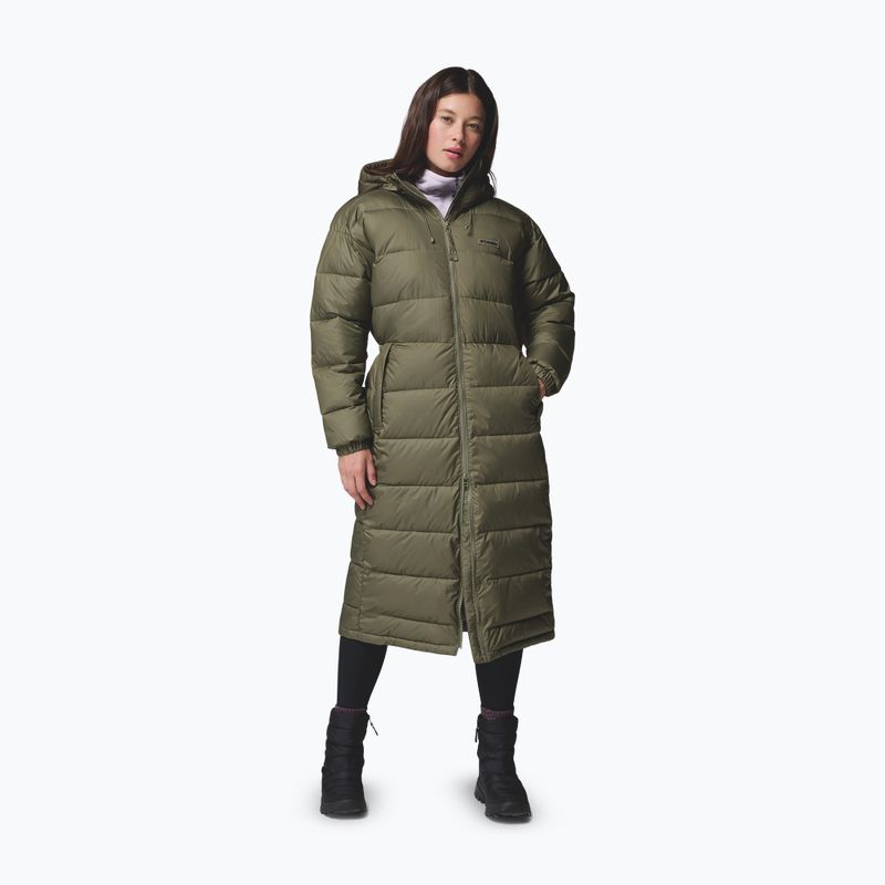 Women's insulated coat Columbia Pike Lake III Long stone green 2