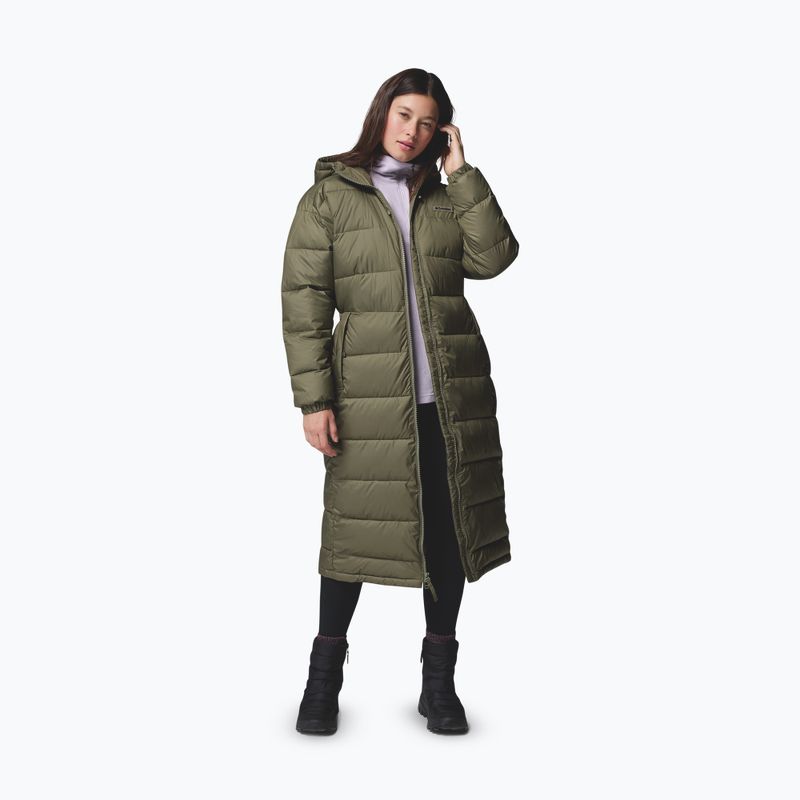 Women's insulated coat Columbia Pike Lake III Long stone green 5