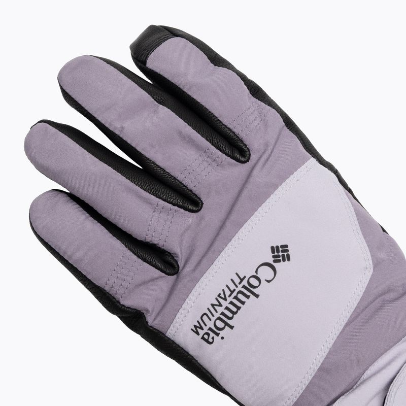 Women's trekking gloves Columbia PowBound lavender pearl/shale purple/black 4