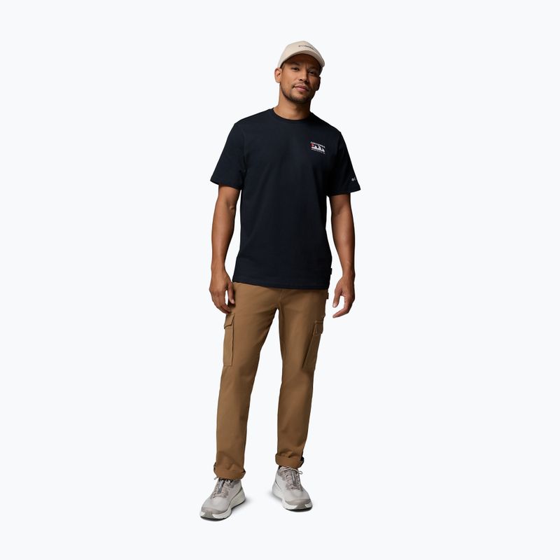 Trekking T-shirt męska Columbia Explorers Canyon Back black/peaks and waves 2