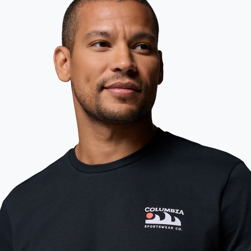 Trekking T-shirt męska Columbia Explorers Canyon Back black/peaks and waves 5
