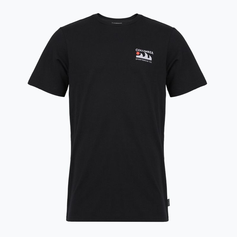Trekking T-shirt męska Columbia Explorers Canyon Back black/peaks and waves