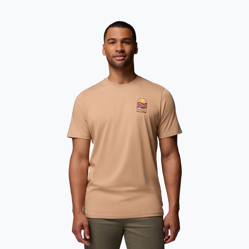 Trekking T-shirt męska Columbia Explorers Canyon Back canoe/get hiked
