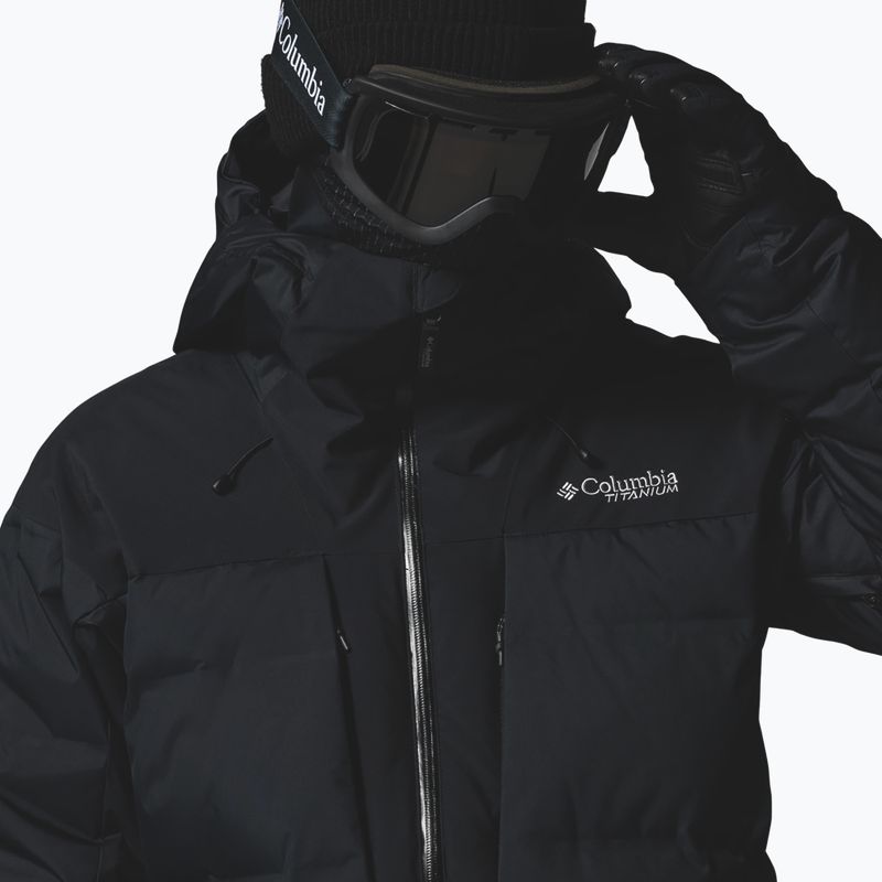 Men's ski jacket Columbia Glacier Ridge Down black 5