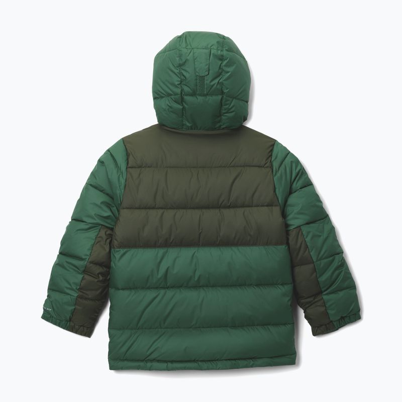 Children's insulated jacket Columbia Pike Lake II Hooded rain forest/greenscape 2
