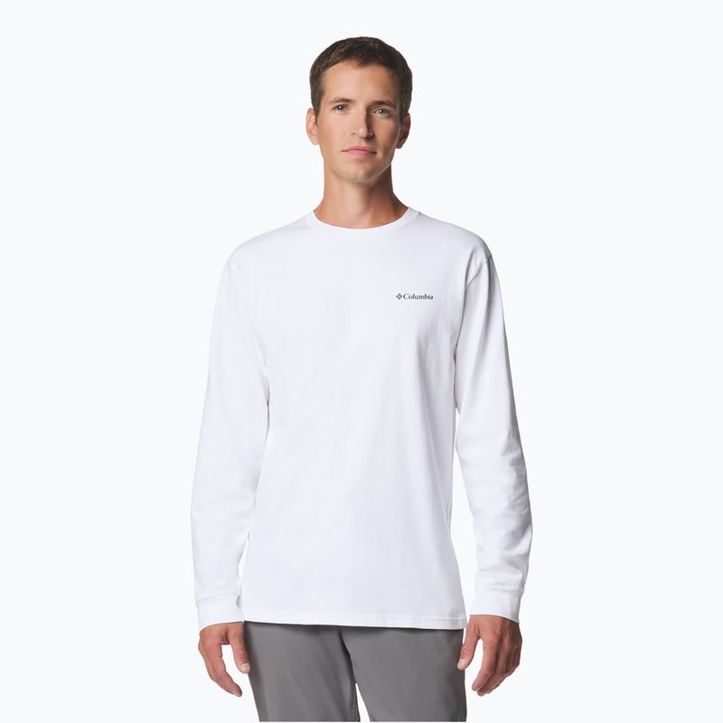 Men's sweatshirt Columbia Explorers Canyon white/branded blanket