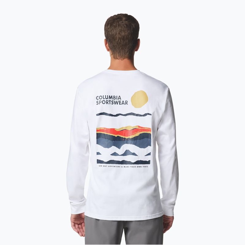 Men's sweatshirt Columbia Explorers Canyon white/branded blanket 3
