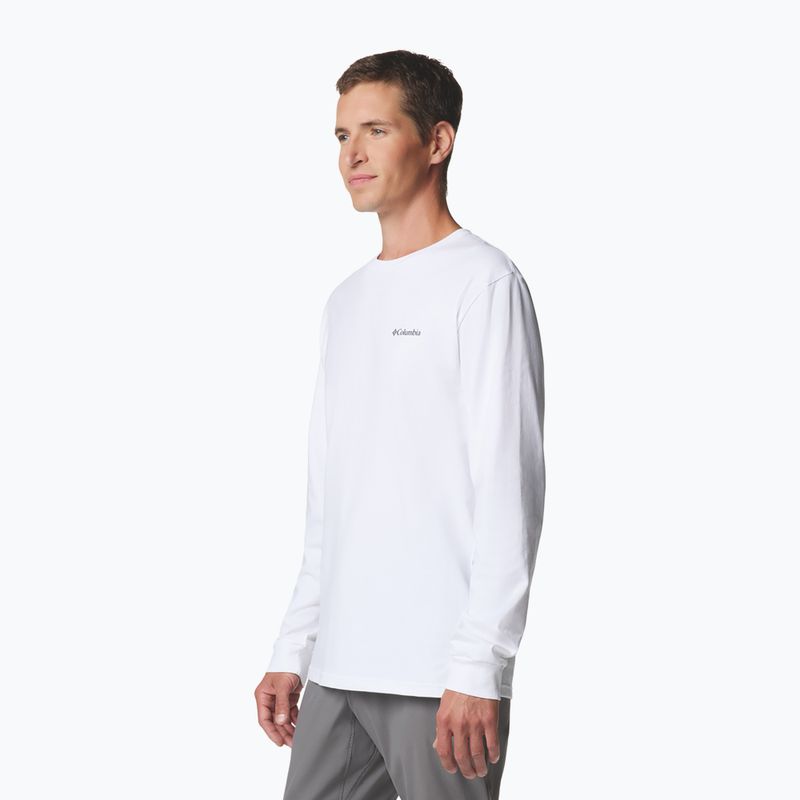 Men's sweatshirt Columbia Explorers Canyon white/branded blanket 4