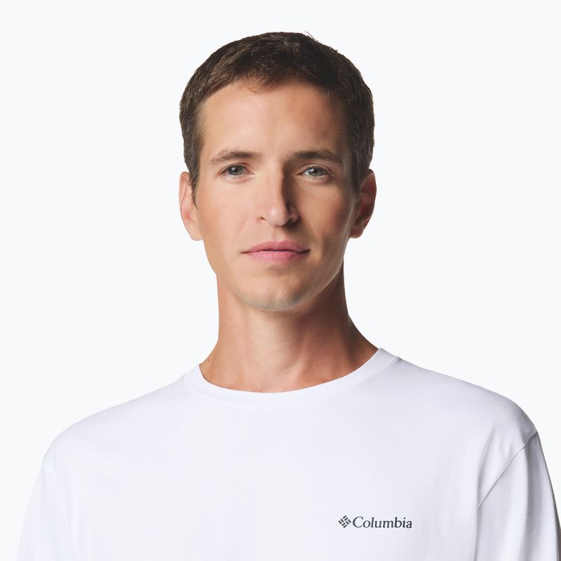 Men's sweatshirt Columbia Explorers Canyon white/branded blanket 5