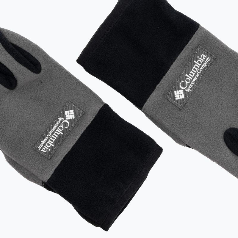 Men's trekking gloves Columbia Sequoia Grove city grey/black 5