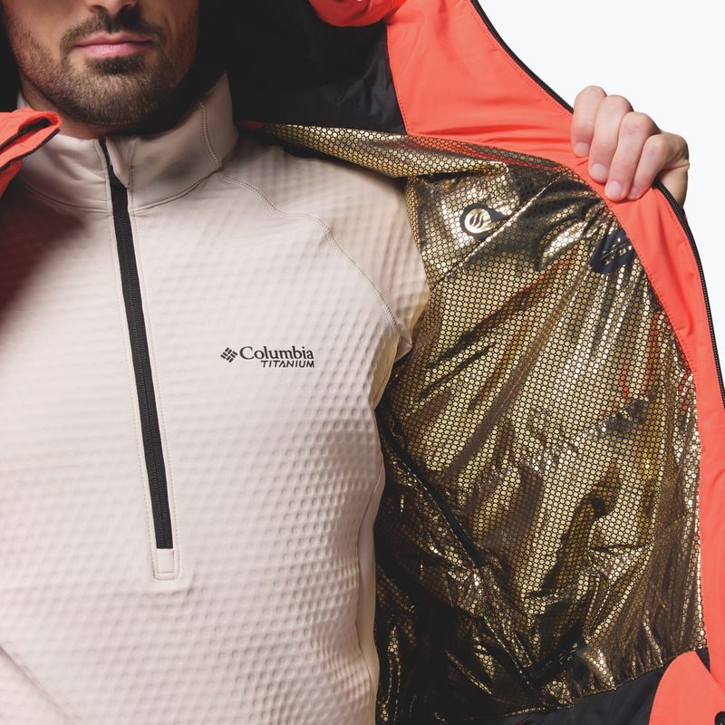 Men's ski jacket Columbia Winter District III zing/black 10