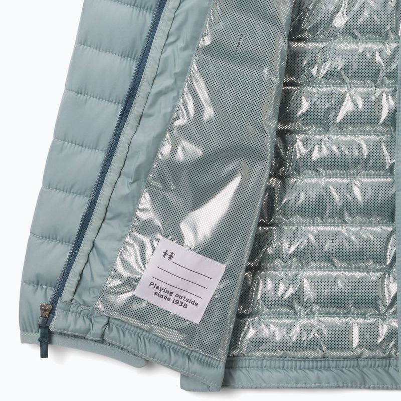 Children's insulated jacket Columbia Powder Lite II Hooded crushed blue 3