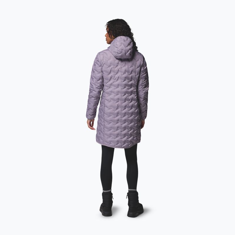 Women's down coat Columbia Delta Ridge II Long Down shale purpe 3