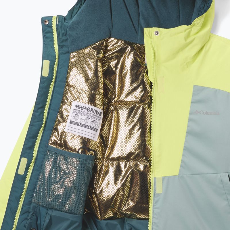 Children's ski jacket Columbia Mighty Mogul III crushed blue/neon light 3