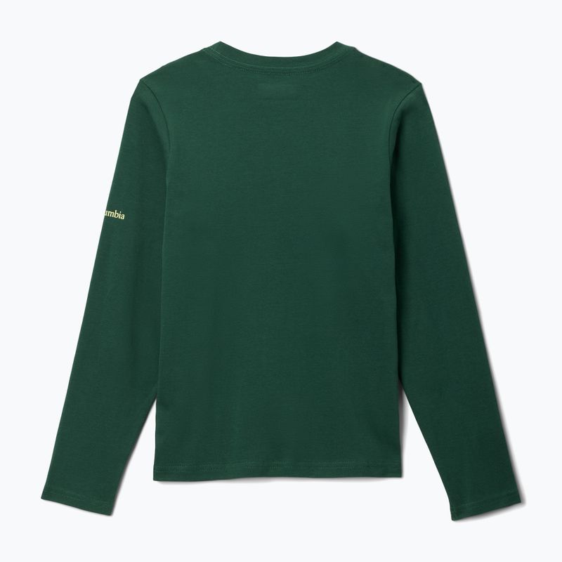 Children's trekking longsleeve Columbia Dobson Pass Graphic Tee rain forest/hike on 2