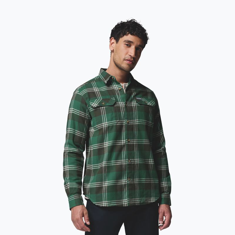 Men's shirt Columbia Flare Gun Stretch Flannel rain forest trails edge plaid