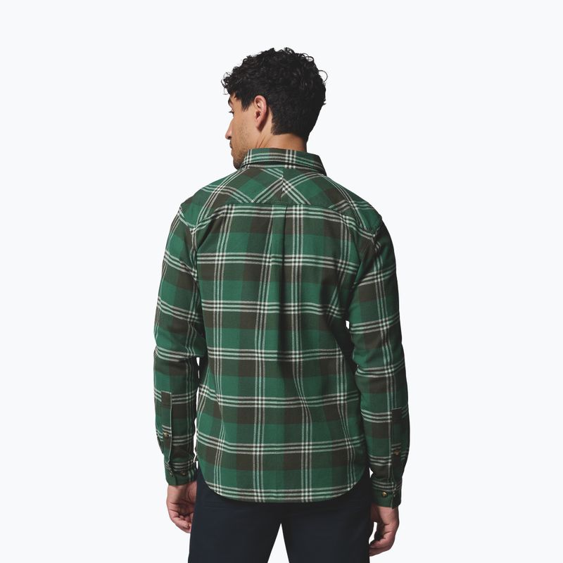 Men's shirt Columbia Flare Gun Stretch Flannel rain forest trails edge plaid 3
