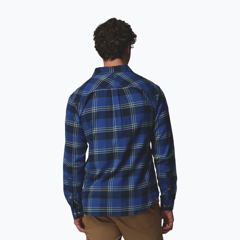 Men's shirt Columbia Flare Gun Stretch Flannel mtn blue trails edge plaid 3