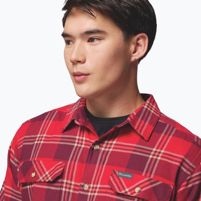 Men's shirt Columbia Flare Gun Stretch Flannel mtn red trails edge plaid 6