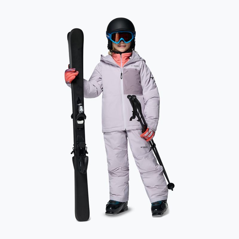 Children's ski trousers Columbia Holcomb Grove Bib lavender pearl 2