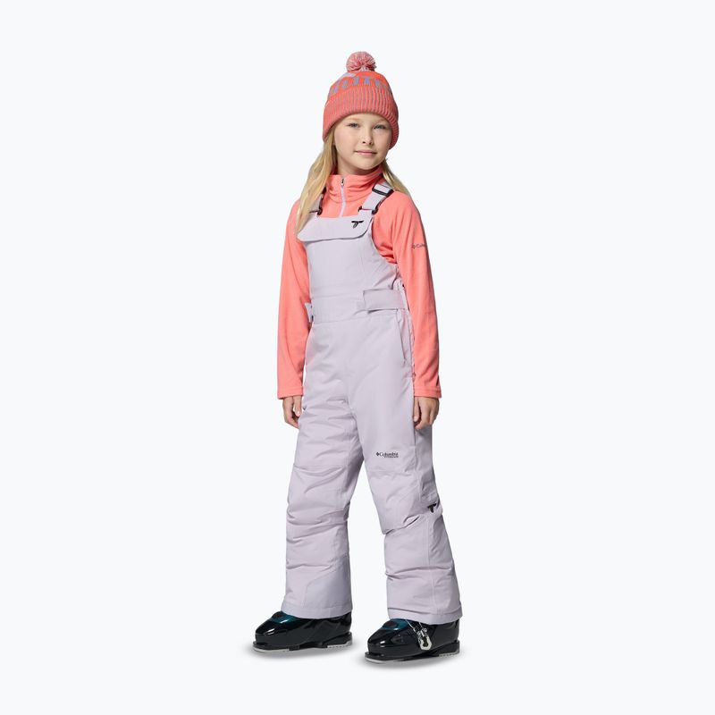 Children's ski trousers Columbia Holcomb Grove Bib lavender pearl 4