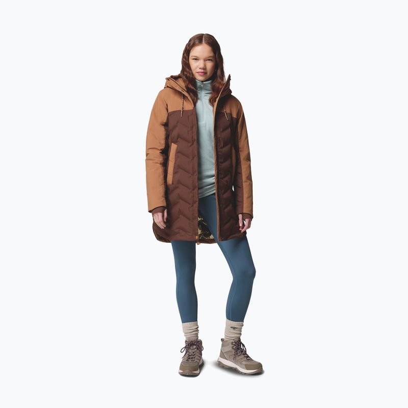 Women's down coat Columbia Mountain Croo III Mid Down tobacco/camel brown 2