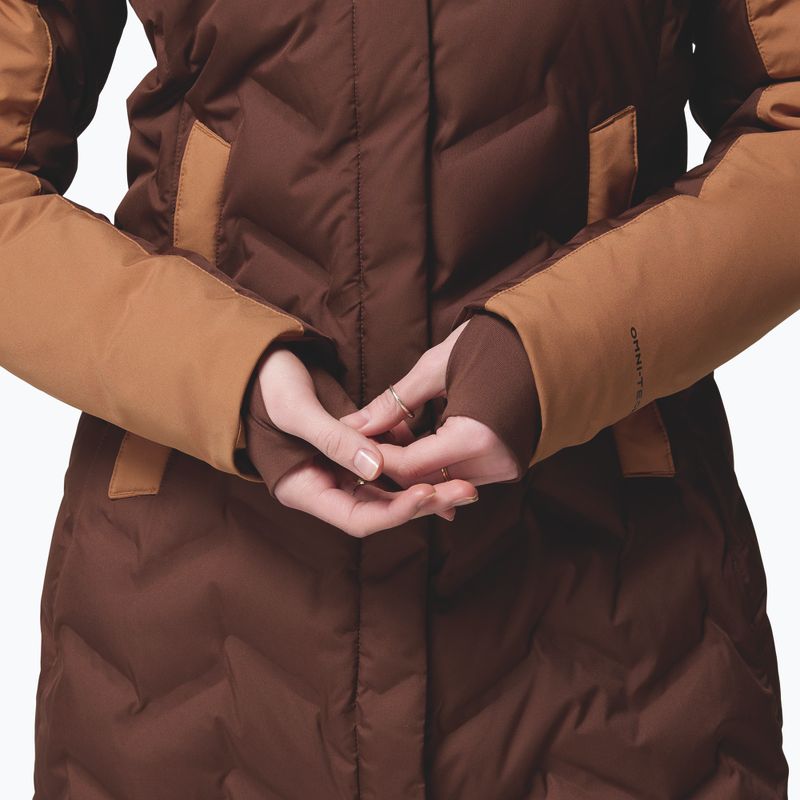 Women's down coat Columbia Mountain Croo III Mid Down tobacco/camel brown 8
