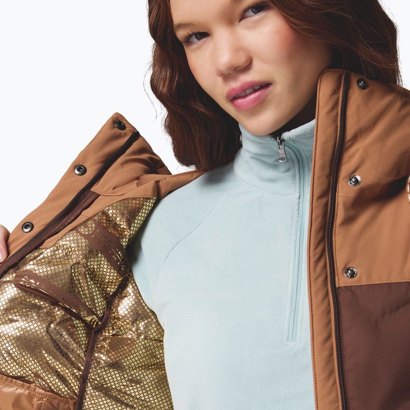 Women's down coat Columbia Mountain Croo III Mid Down tobacco/camel brown 10