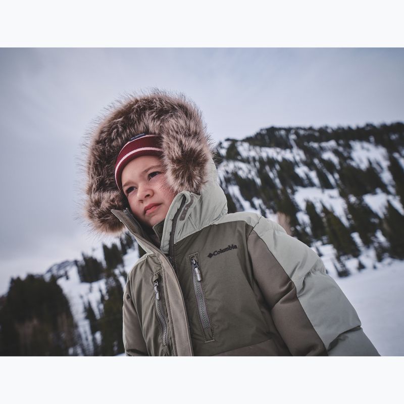 Children's insulated jacket Columbia Girl's Marquam Peak Fusion II stone green/safari 9