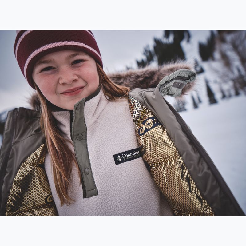 Children's insulated jacket Columbia Girl's Marquam Peak Fusion II stone green/safari 10
