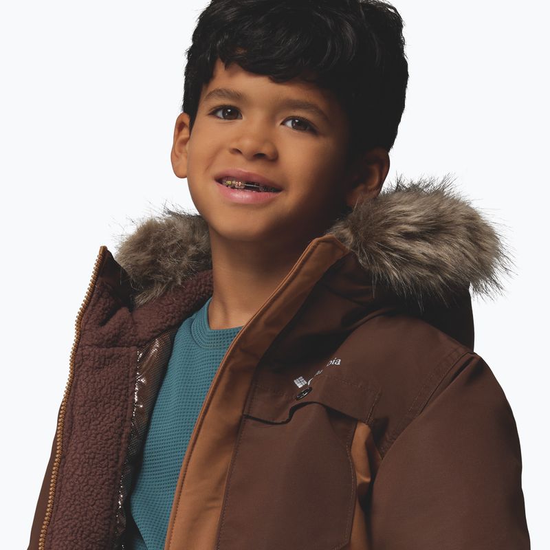 Children's insulated jacket Columbia Nordic Strider II camel brown/tobacco 6