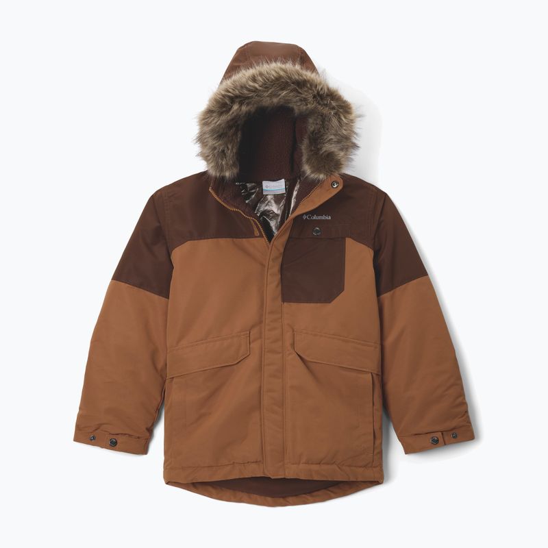Children's insulated jacket Columbia Nordic Strider II camel brown/tobacco 8
