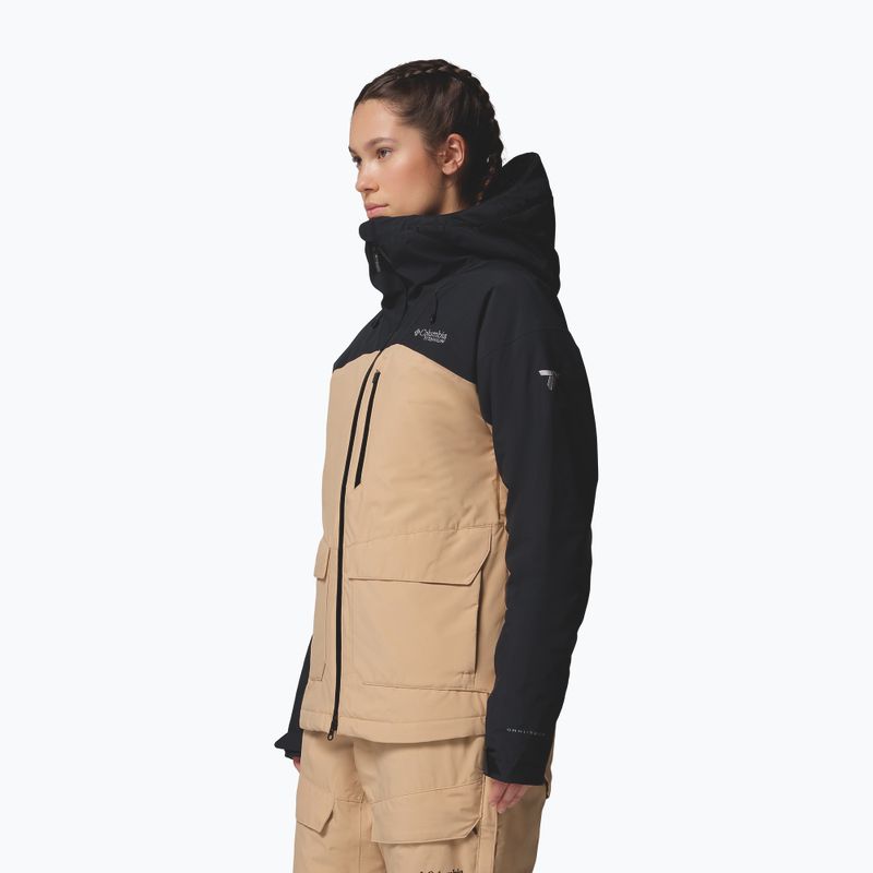Women's ski jacket Columbia Highland Summit III Insulated canoe/black 4
