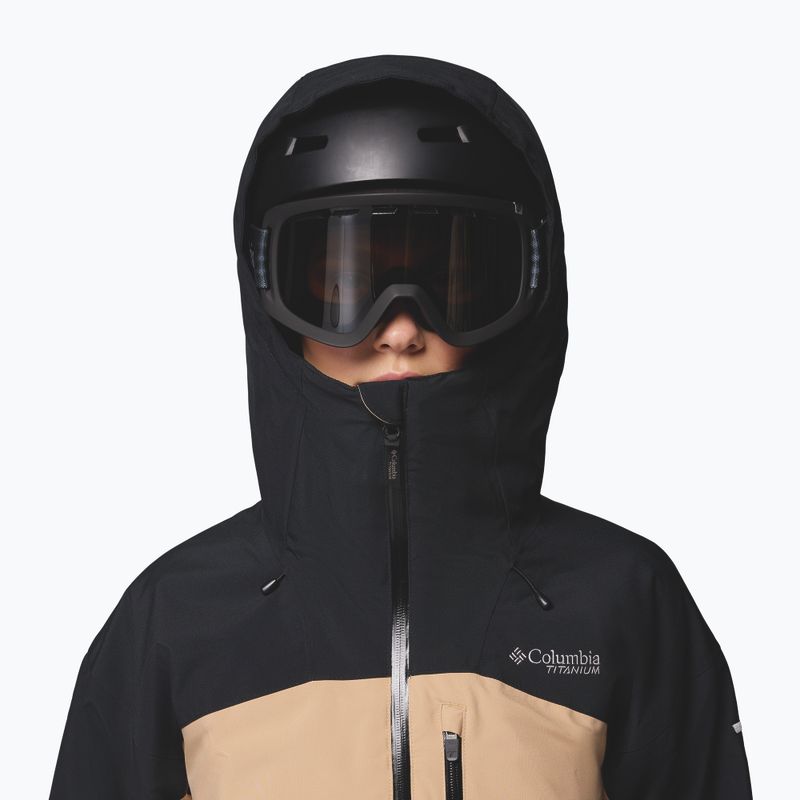 Women's ski jacket Columbia Highland Summit III Insulated canoe/black 5