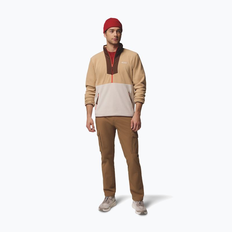 Men's sweatshirt Columbia Sequoia Grove Half Zip Fleece canoe/dark stone/tobacco 2