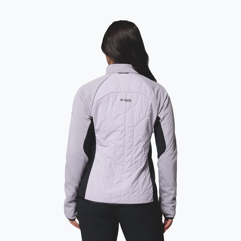 Women's hybrid jacket Columbia Arctic Crest Hybrid Full Zip lavender pearl/black 3