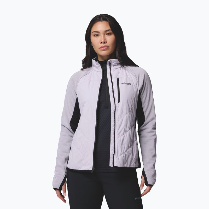 Women's hybrid jacket Columbia Arctic Crest Hybrid Full Zip lavender pearl/black 5