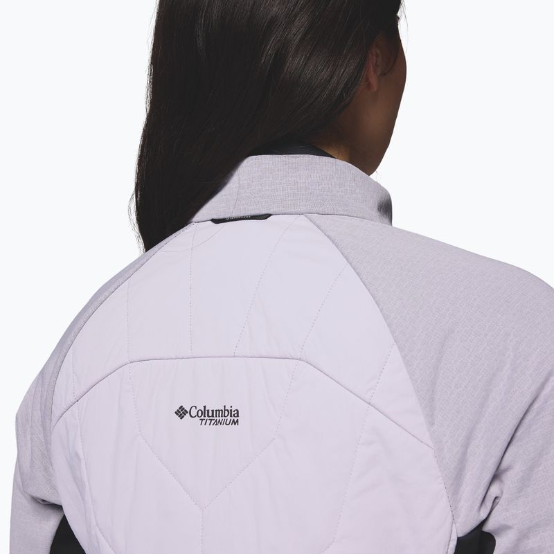 Women's hybrid jacket Columbia Arctic Crest Hybrid Full Zip lavender pearl/black 8